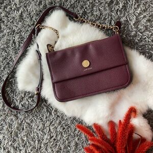Anne Klein Burgundy Crossbody Bag